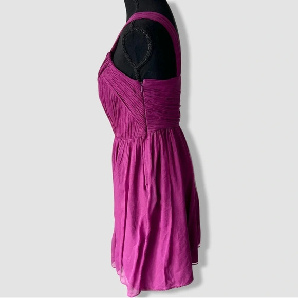 J.  Crew Kylie Pure Silk Bridesmaid Dress in Berry Red - Picture 2 of 15